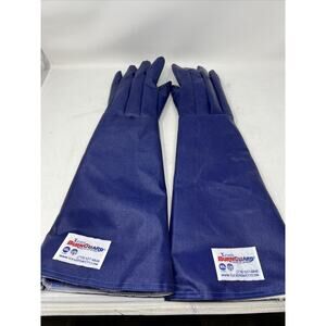 NEW Tucker Safety 52242 24” BurnGuard QuicKlean 5-Finger Gloves ~ Size MEDIUM